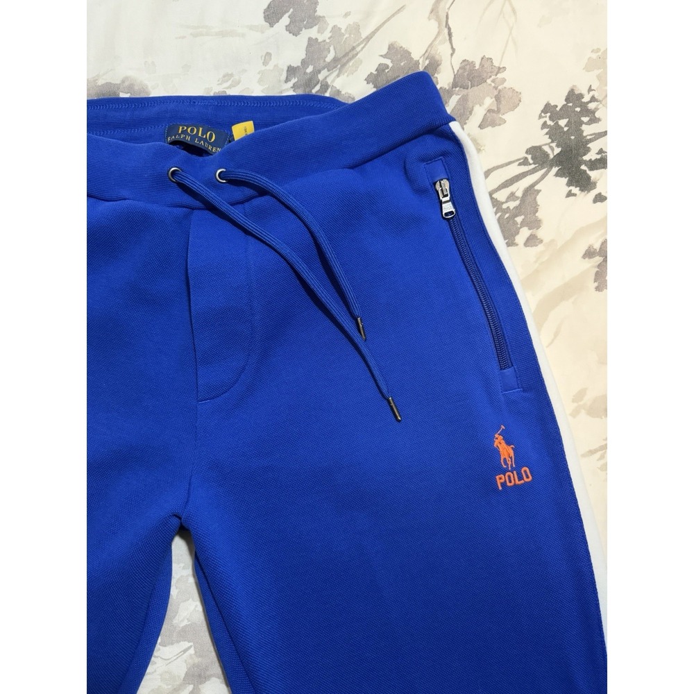 Polo Ralph Lauren Joggers Sweat Track Pants Athletic Performance Pony Zip Pocket